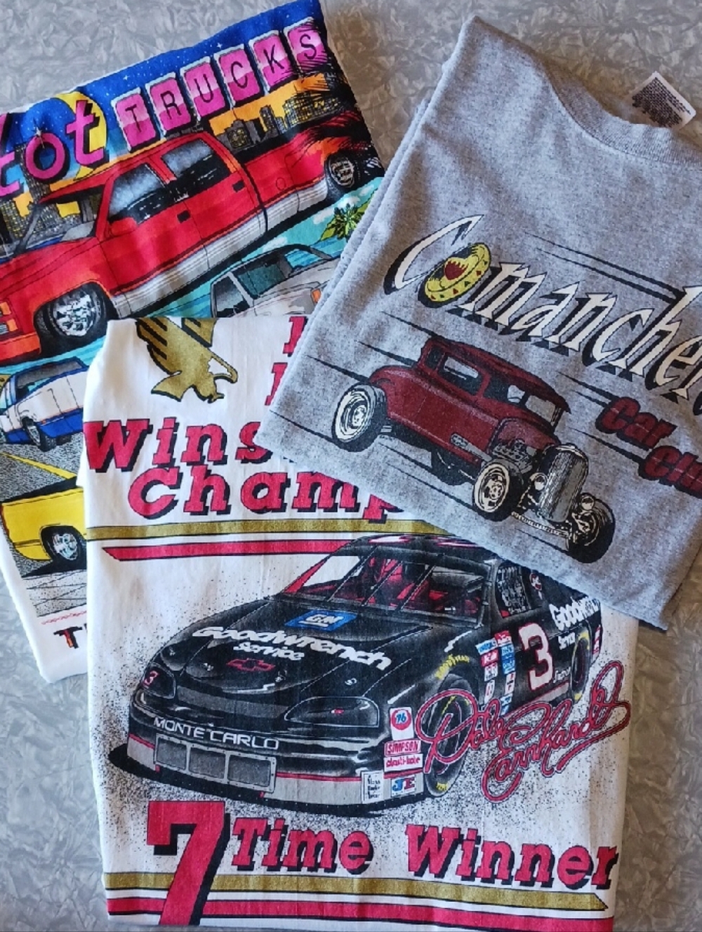 Car Culture Graphic T-Shirt bundle~ NASCAR, hot trucks, Comancheros car club